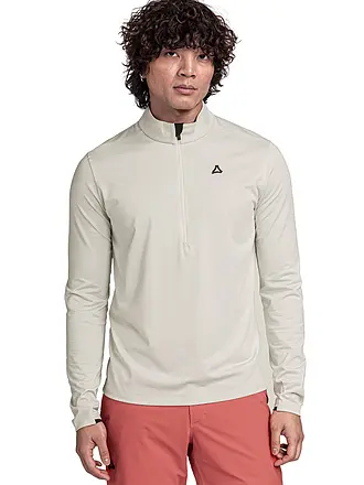 SCHÖFFEL | Herren Unterzieh Zipshirt Style Pine | creme
